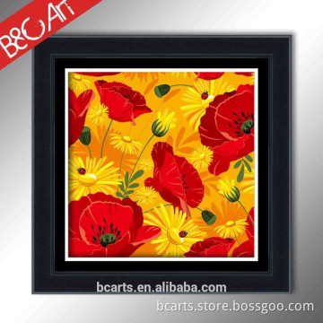 wholesale Home wall art red yellow chrysanthemum custom print product